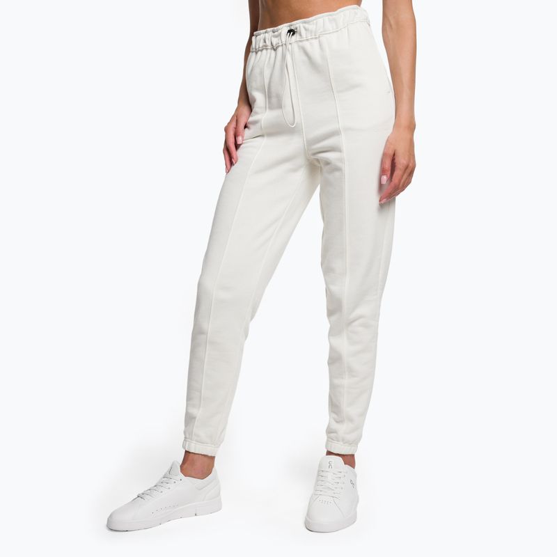 Dámské tréninkové kalhoty Calvin Klein Knit YBI white suede