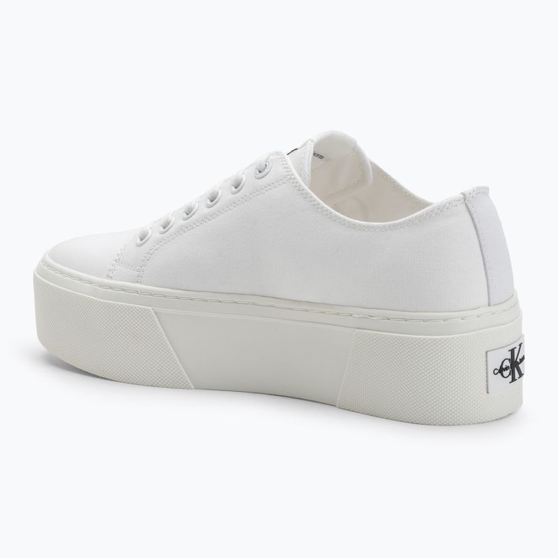 Dámské tenisky Calvin Clain YW0YW01033 Vulc Flatform+ Cupsole Low white 3
