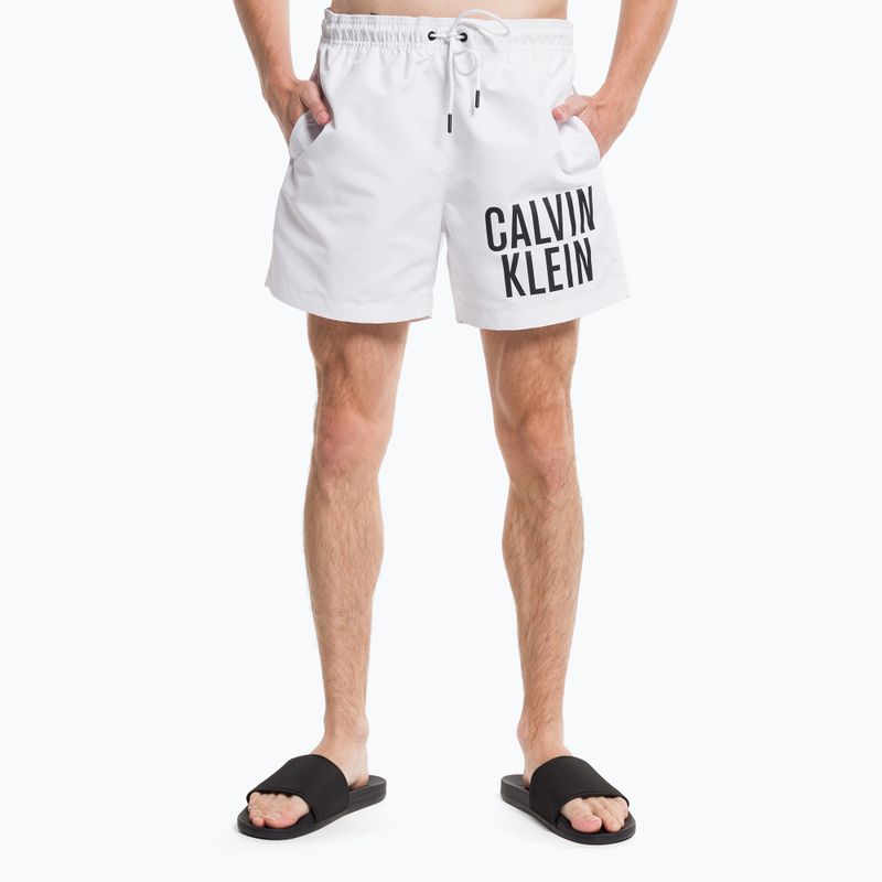 Pánské plavecké šortky Calvin Klein Medium Drawstring white 5