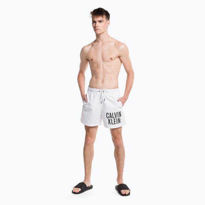 Pánské plavecké šortky Calvin Klein Medium Drawstring white 6