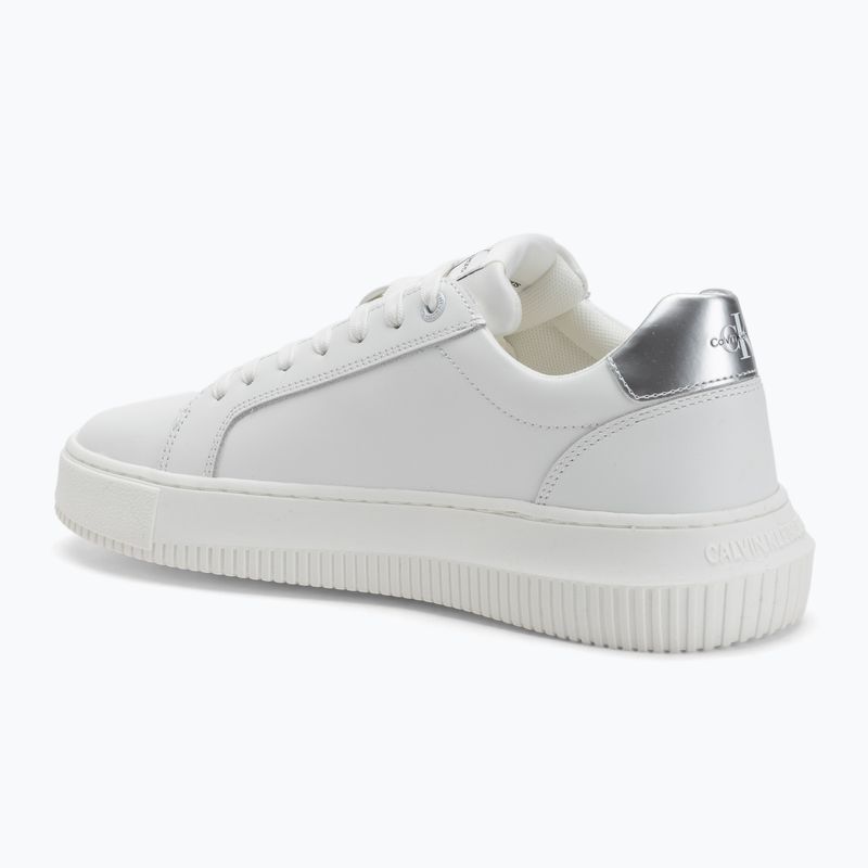 Dámské boty Calvin KleinYW0YW01224 Cupsole Mono Lth Wn white/silver 3