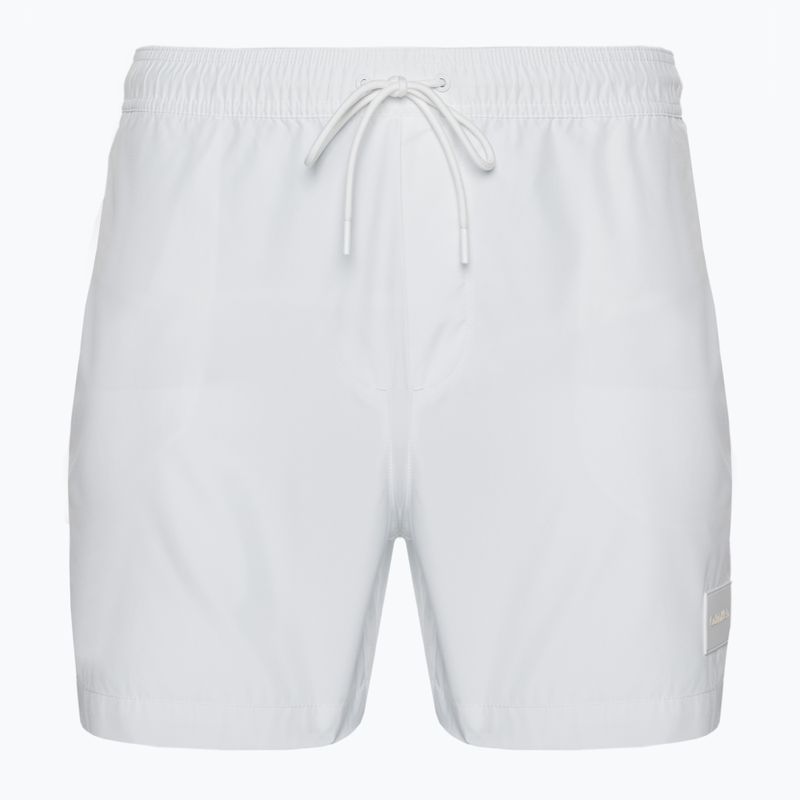 Pánské plavecké šortky Calvin Klein Medium Drawstring white