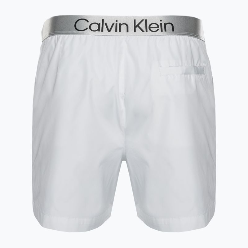 Pánské plavecké šortky Calvin Klein Medium Drawstring white 2