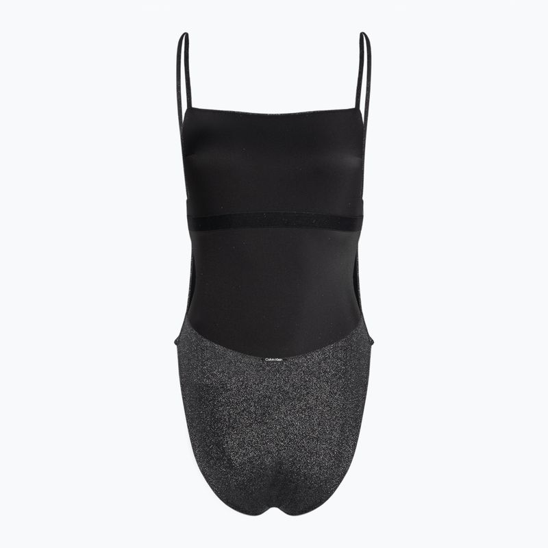 Dámské jednodílné plavky Calvin Klein One Piece Square Neckline černé 2