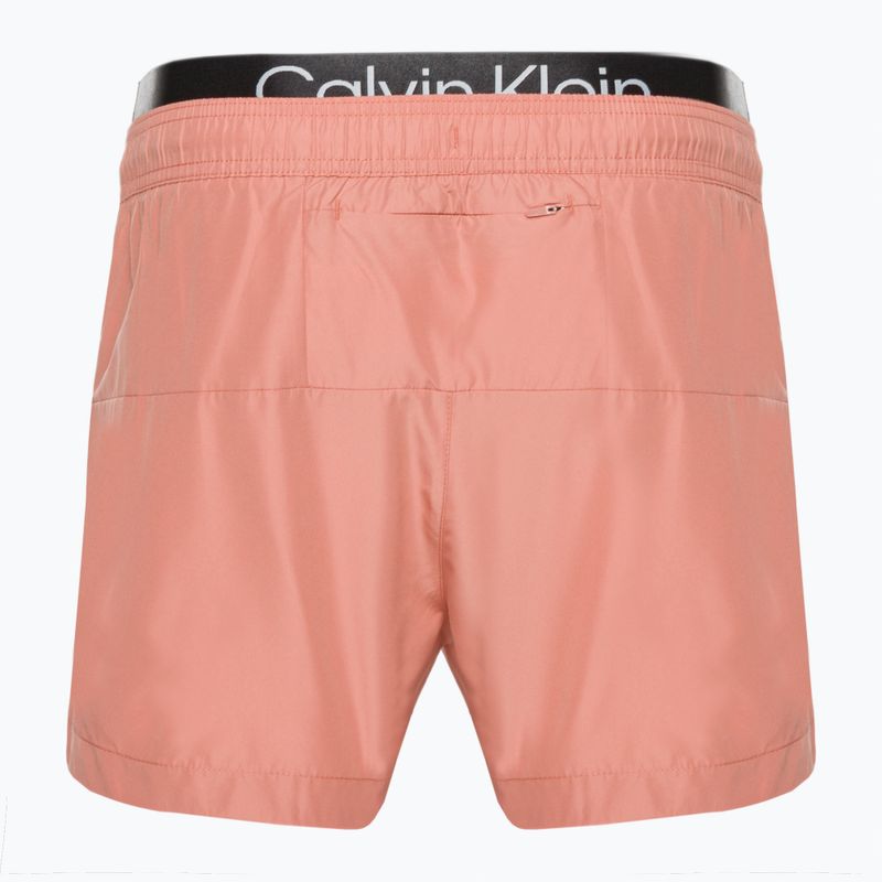 Pánské plavecké šortky Calvin Klein Short Double Wb pink 2