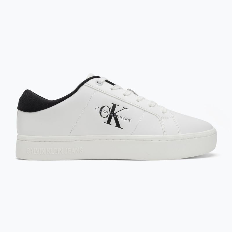 Dámské boty Calvin KleinYW0YW01444 Classic Cupsole Lowlaceup Lth Wn bright white/black 2
