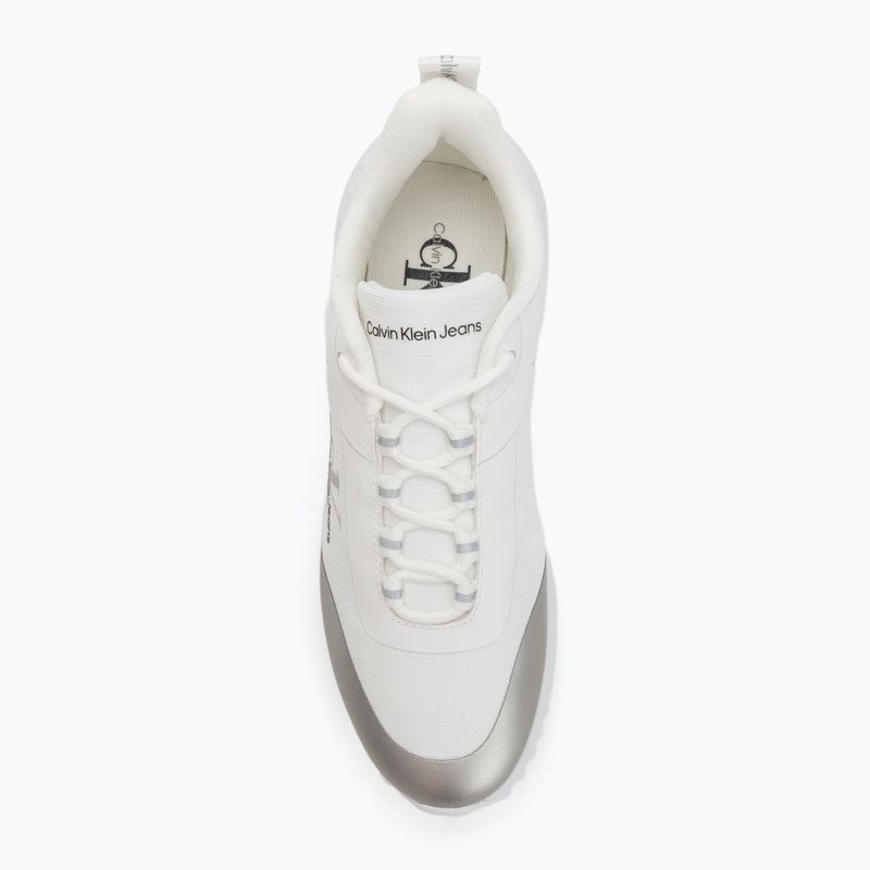 Dámské boty Calvin Klein Eva Runner Low Lace Mix Ml Wn bright white/silver 5