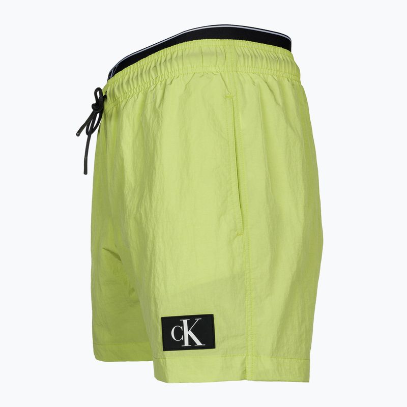 Pánské plavecké šortky  Calvin Klein Medium Double WB sharp green 3