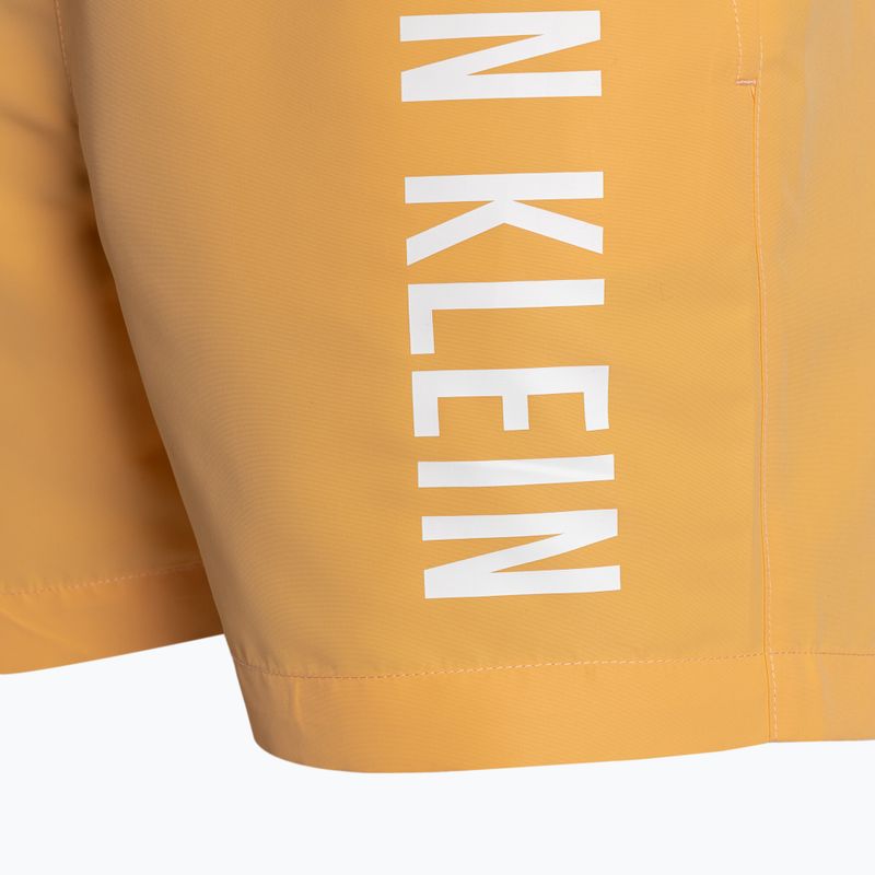 Pánské plavecké šortky  Calvin Klein Medium Drawstring buff orange 4