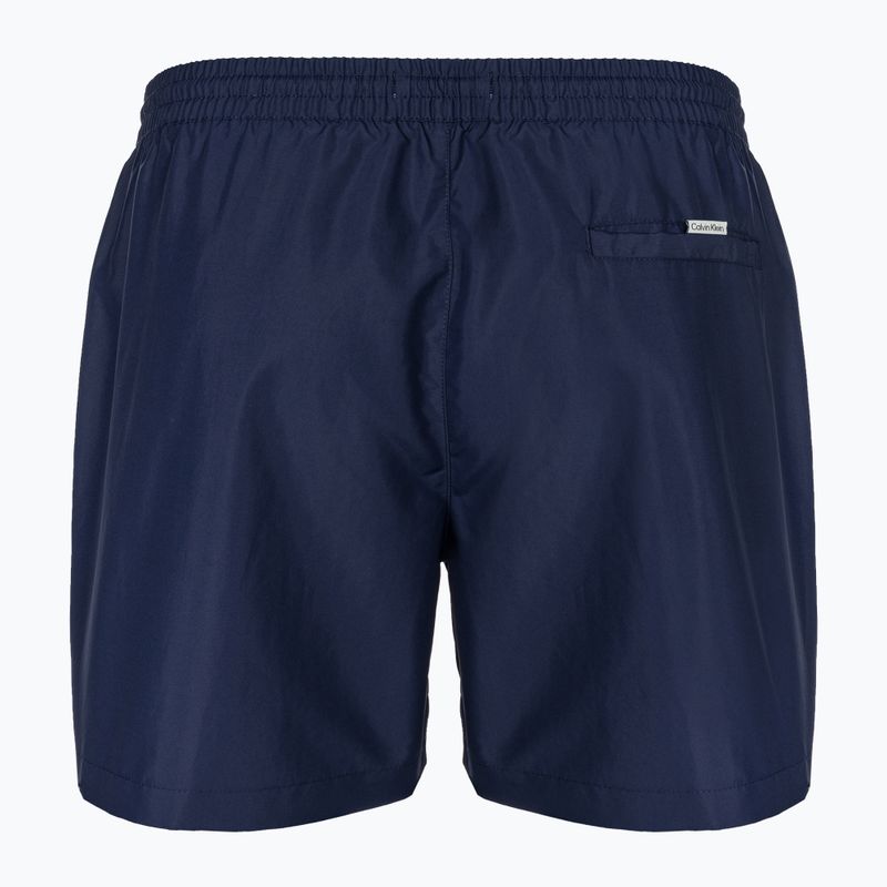 Pánské plavecké šortky  Calvin Klein Medium Drawstring signature navy 2