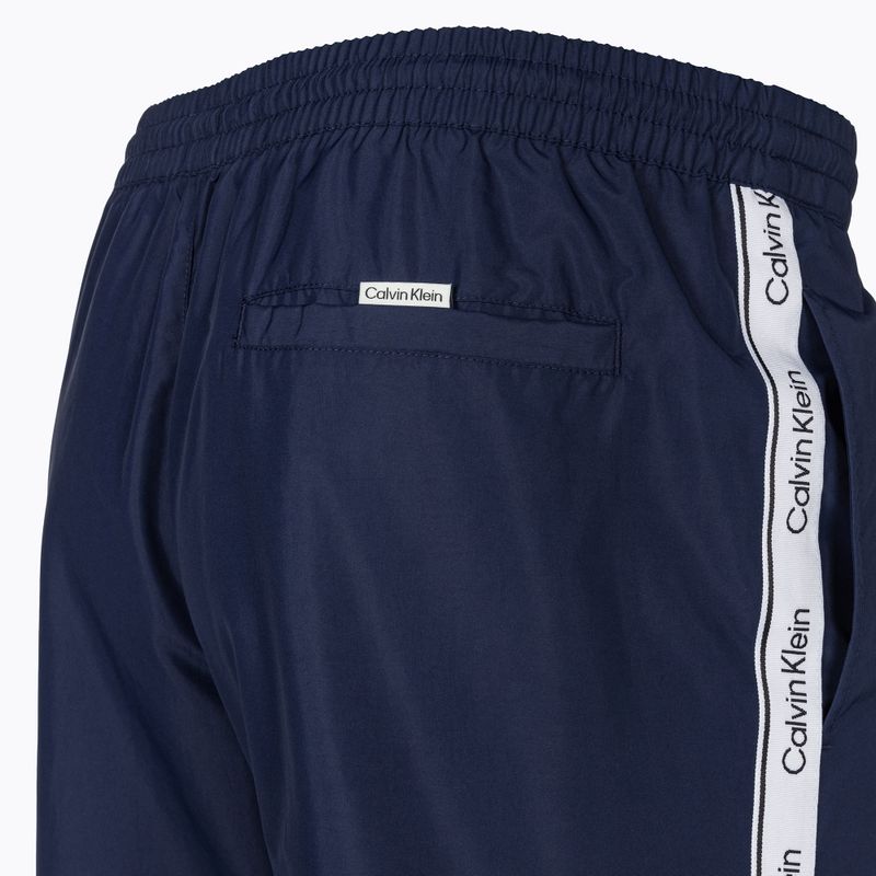 Pánské plavecké šortky  Calvin Klein Medium Drawstring signature navy 4