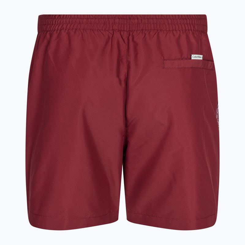 Pánské plavecké šortky  Calvin Klein Medium Drawstring cordovan 2