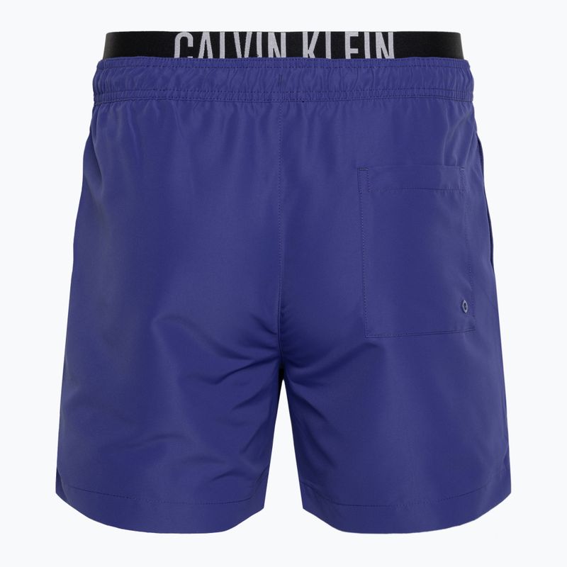 Pánské plavecké šortky  Calvin Klein Medium Double WB midnight lagoon 2