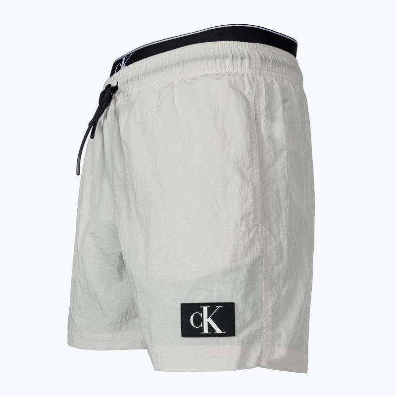 Pánské plavecké šortky  Calvin Klein Medium Double WB nimbus cloud 3