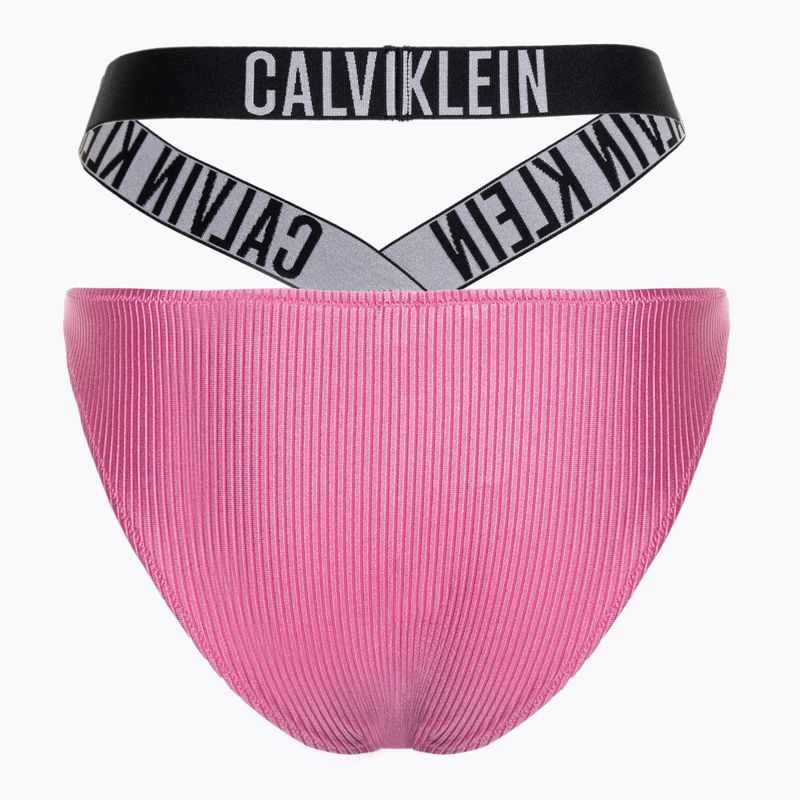 Spodní díl plavek  Calvin Klein High Leg Cheeky Bikini bold pink 2