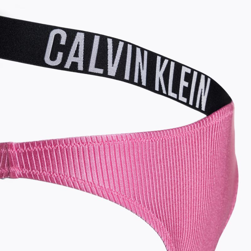 Spodní díl plavek  Calvin Klein High Leg Cheeky Bikini bold pink 4