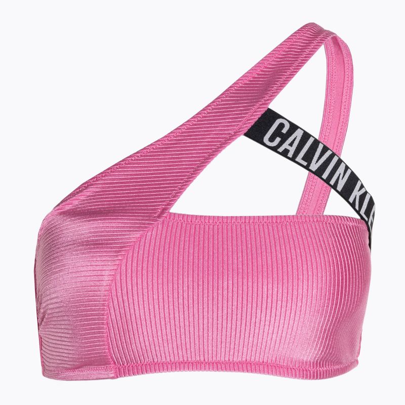 Horní díl plavek  Calvin Klein One Shoulder Bralette-RP bold pink