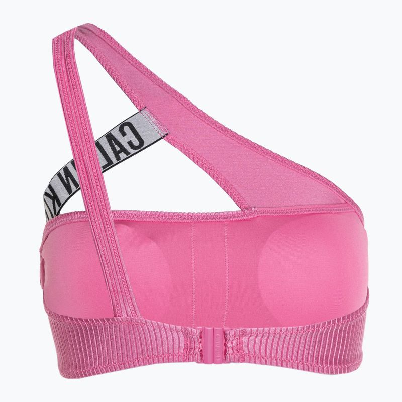 Horní díl plavek  Calvin Klein One Shoulder Bralette-RP bold pink 2