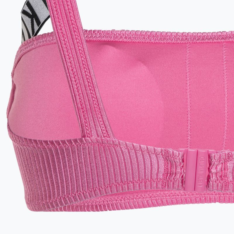 Horní díl plavek  Calvin Klein One Shoulder Bralette-RP bold pink 4