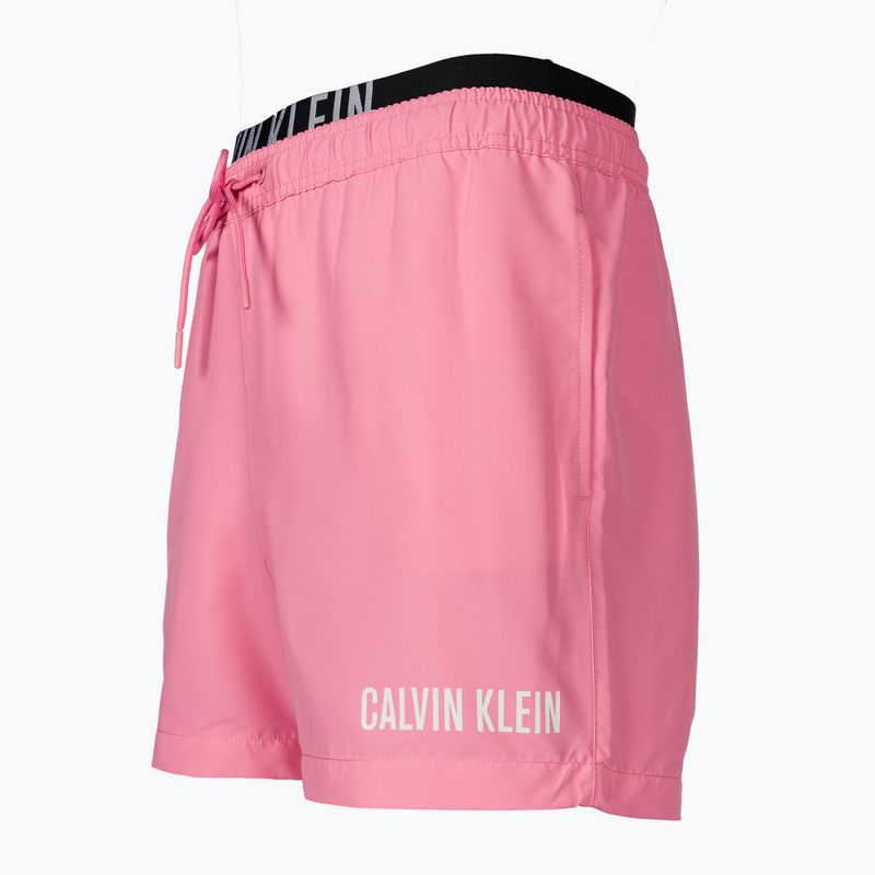 Pánské plavecké šortky  Calvin Klein Medium Double WB sachet pink 3