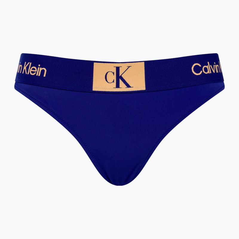 Spodní díl plavek  Calvin Klein Thong midnight lagoon