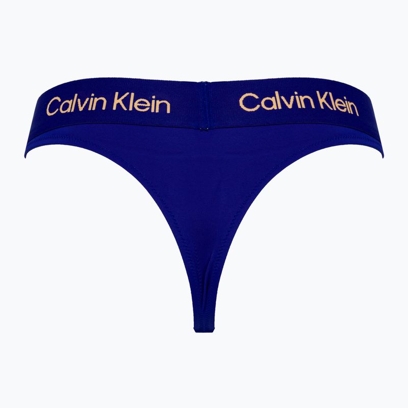 Spodní díl plavek  Calvin Klein Thong midnight lagoon 2