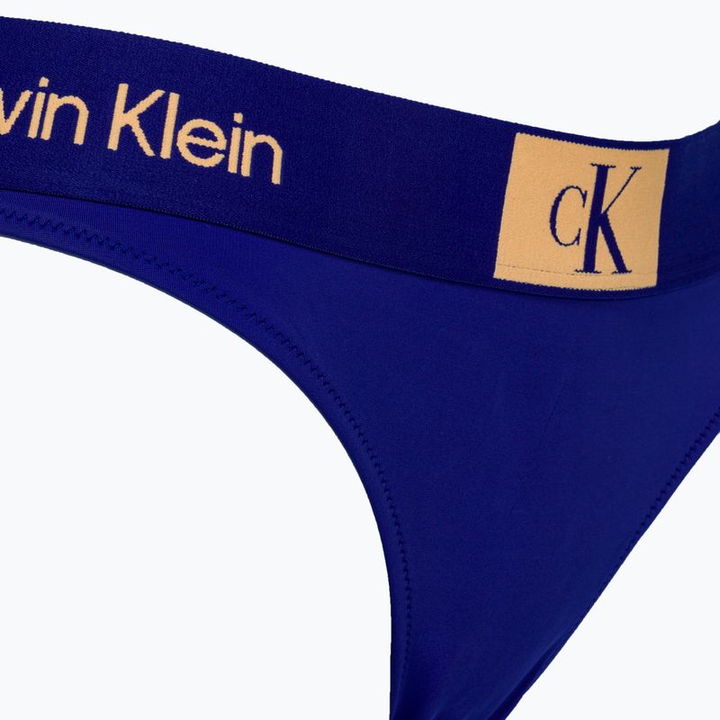 Spodní díl plavek  Calvin Klein Thong midnight lagoon 3