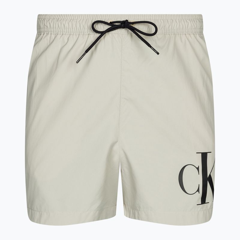 Pánské plavecké šortky  Calvin Klein Short Drawstring silver lining