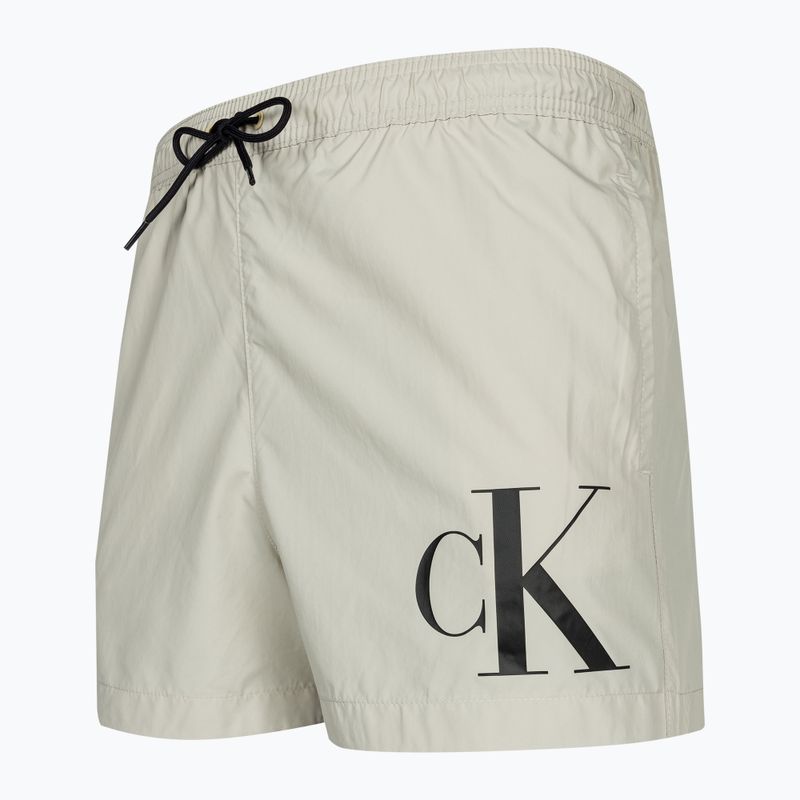 Pánské plavecké šortky  Calvin Klein Short Drawstring silver lining 3