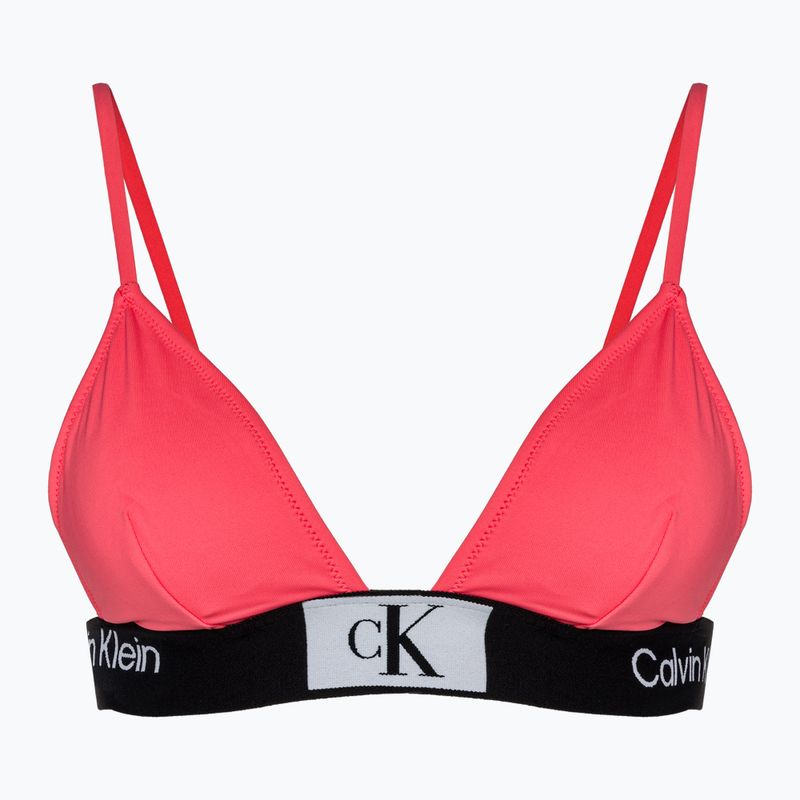 Horní díl plavek  Calvin Klein Fixed Triangle-RP calypso coral