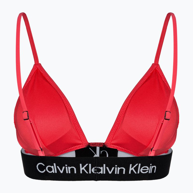 Horní díl plavek  Calvin Klein Fixed Triangle-RP calypso coral 2