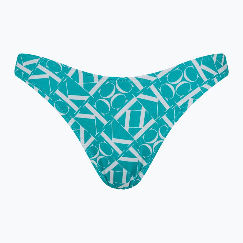 Spodní díl plavek  Calvin Klein Cheeky Bikini Print monogram blue