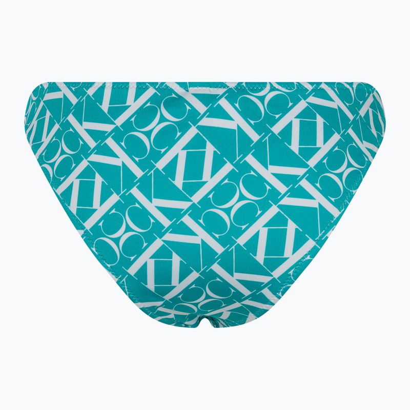 Spodní díl plavek  Calvin Klein Cheeky Bikini Print monogram blue 2