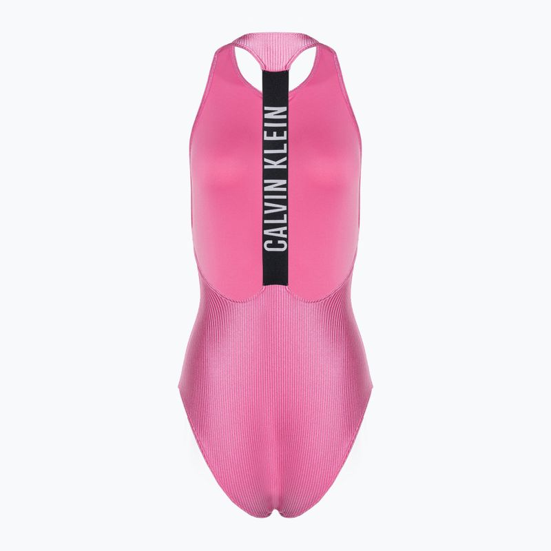 Dámské jednodílné plavky  Calvin Klein Racerback One Piece bold pink 2