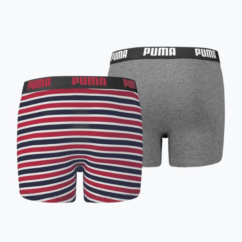 Dětské boxerky PUMA Printed Basic 2 ks ribbon red 2