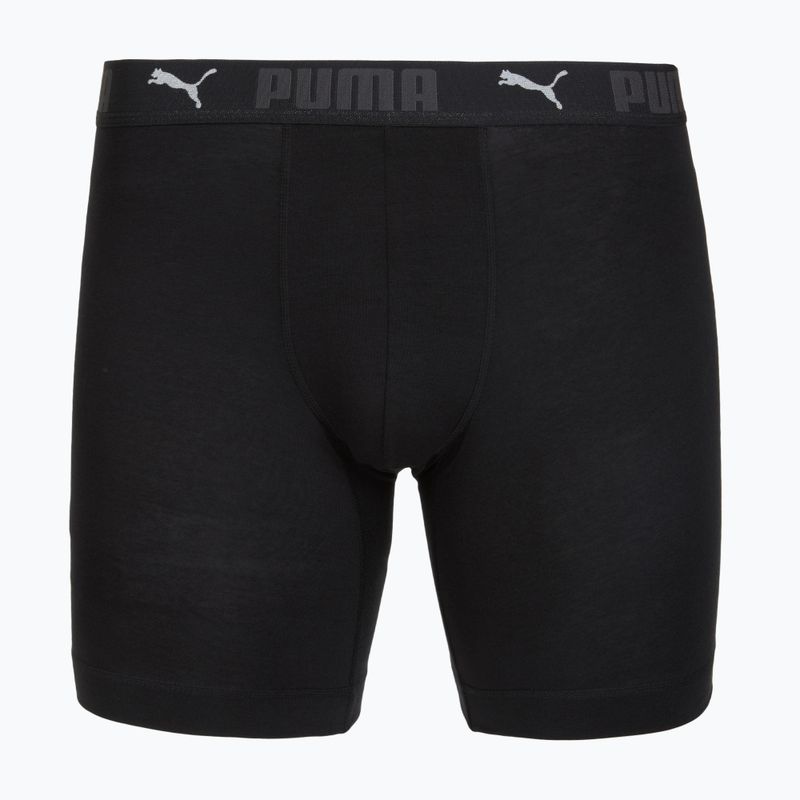 Pánské boxerky Cotton Long 2 pack black 2
