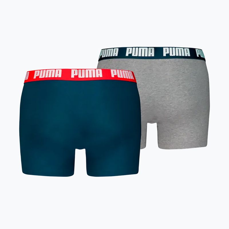 Pánské boxerky PUMA Everyday Basic 2 pairs navy/grey 2
