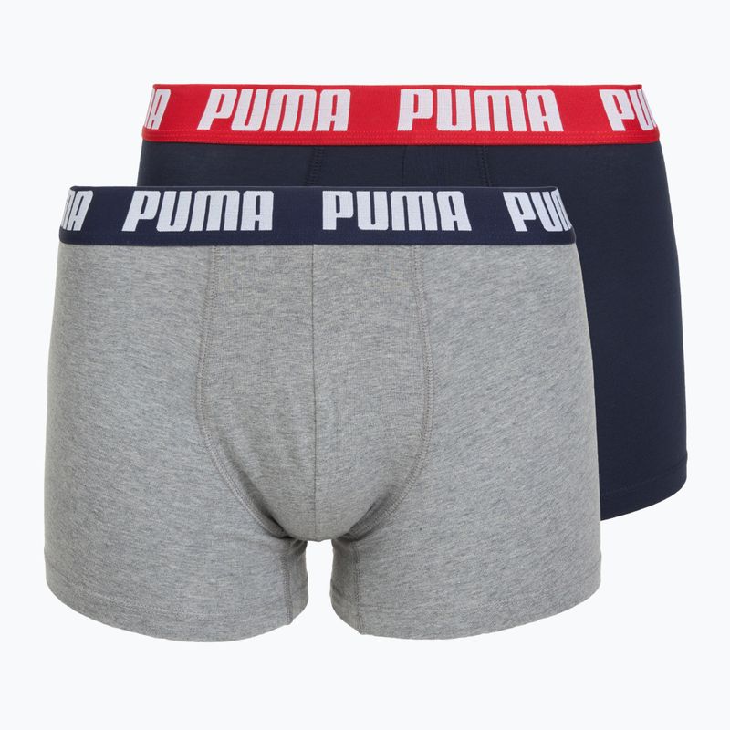 Pánské boxerky PUMA Everyday Basic 2 pairs navy/grey