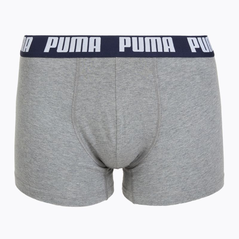 Pánské boxerky PUMA Everyday Basic 2 pairs navy/grey 2