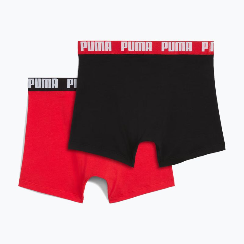Pánské boxerky PUMA Everyday Basic 2 pairs red/black 2