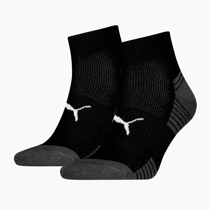 Ponožky PUMA Sport Cushioned Quarter 2 pairs black