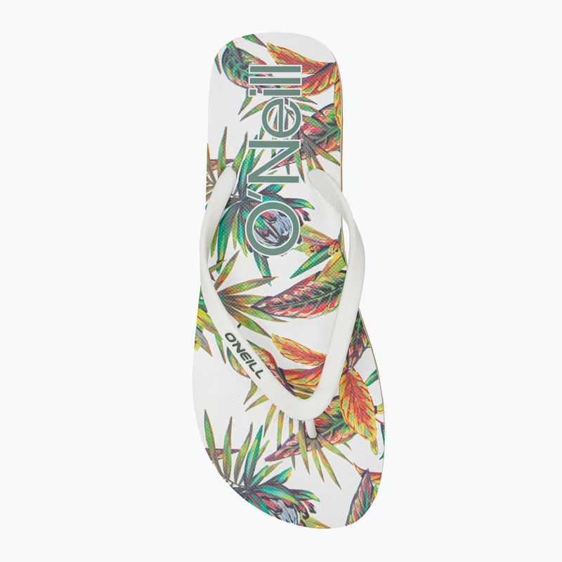 Dámské žabky O'Neill Profile Graphic white tropical flower 6