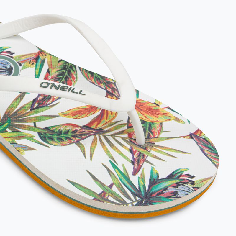 Dámské žabky O'Neill Profile Graphic white tropical flower 7