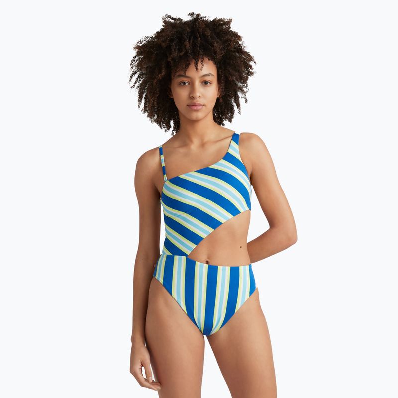 Dámské jednodílné plavky O'Neill Poppy blue towel stripe 3