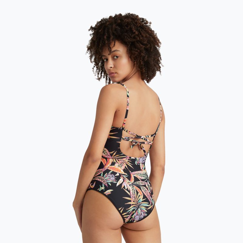 Dámské jednodílné plavky O'Neill Sunset black tropical flower 4