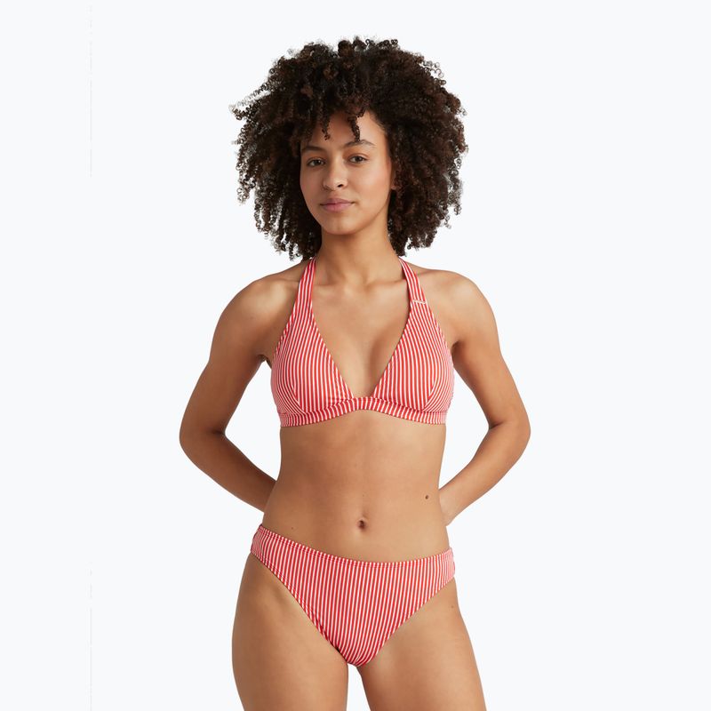 Dámské dvoudílné plavky O'Neill Marga Cruz Bikini red simple stripe 2
