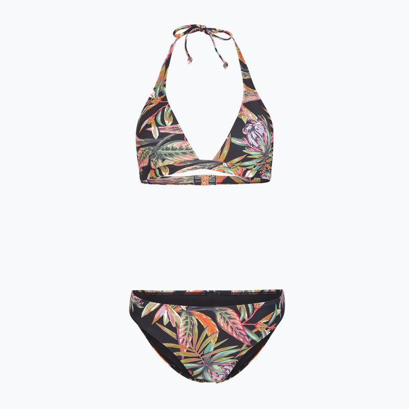 Dámské dvoudílné plavky O'Neill Marga Rita Bikini black tropical flower
