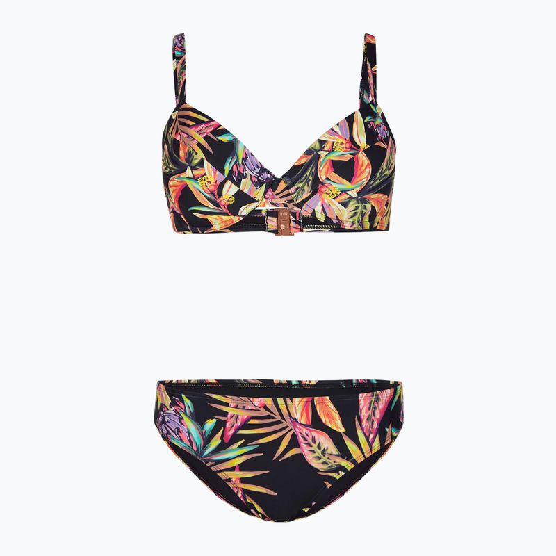 Dámské dvoudílné plavky O'Neill Julia Wb Rita Bikini black tropical flower 6