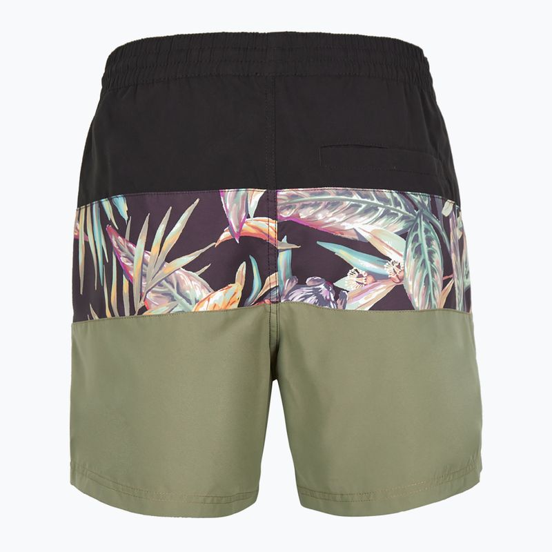 Pánské plavecké šortky O'Neill Cali Block 15'' black tropical flower 2