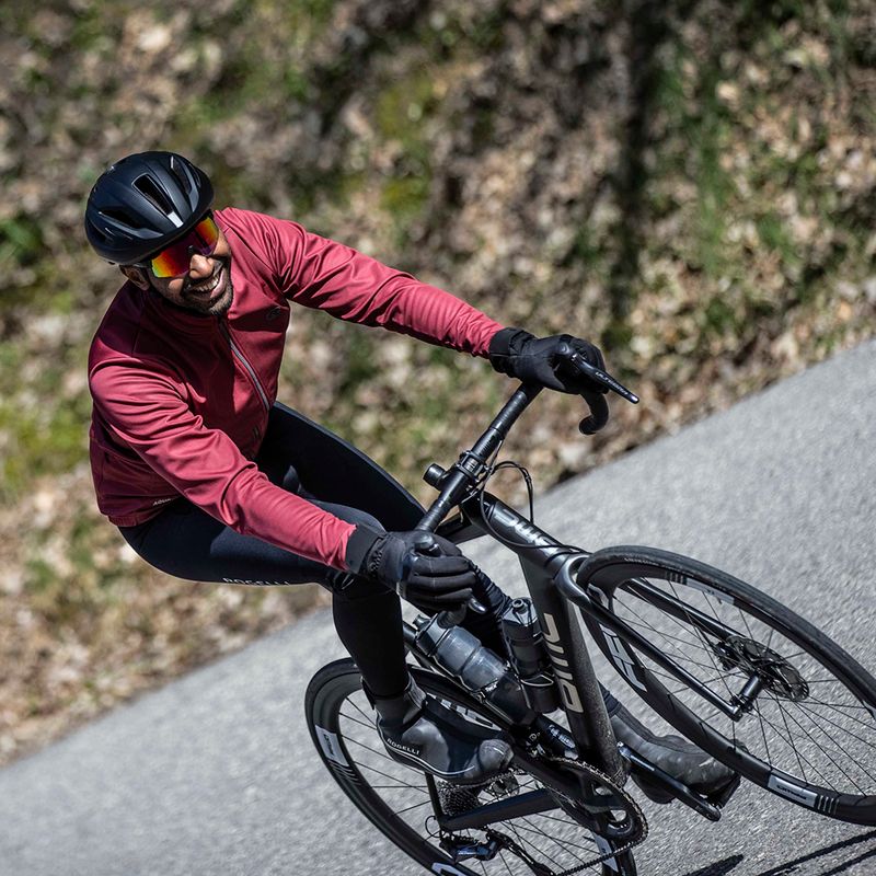 Pánská cyklistická bunda Rogelli Essential Winter burgundy 5